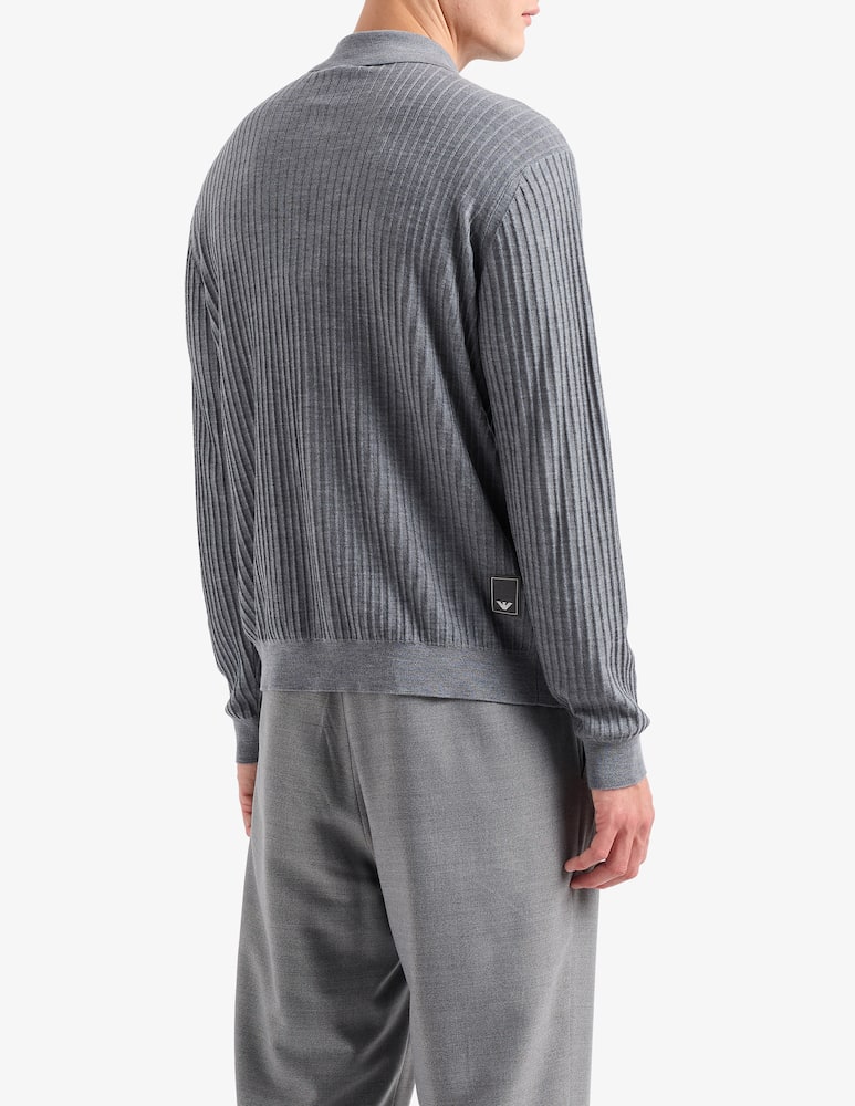 Emporio Armani Cardigan a coste - immagine 2 Emporio Armani Cardigan a coste - immagine 2