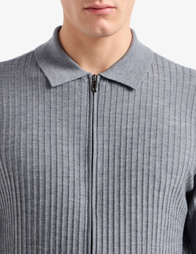 Emporio Armani Cardigan a coste - immagine 3 Emporio Armani Cardigan a coste - immagine 3