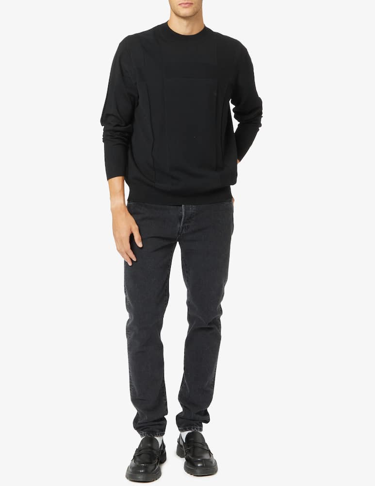 rinascente Armani Exchange Patterned viscose crewneck jumper