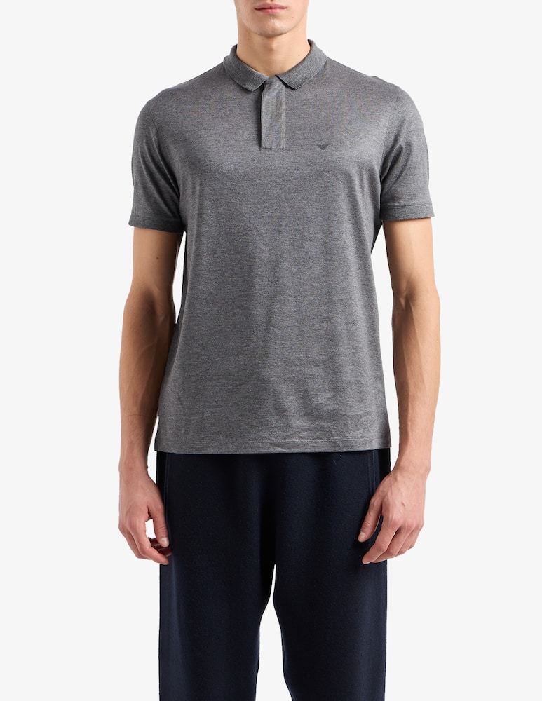 Emporio Armani Polo manica corta con zip - immagine 1 Emporio Armani Polo manica corta con zip - immagine 1