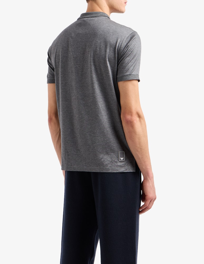 Emporio Armani Polo manica corta con zip - immagine 2 Emporio Armani Polo manica corta con zip - immagine 2
