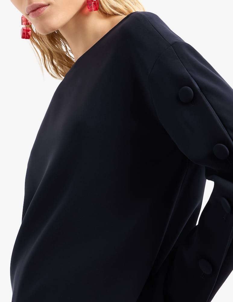 Emporio Armani Blusa con colla a barca - immagine 4 Emporio Armani Blusa con colla a barca - immagine 4