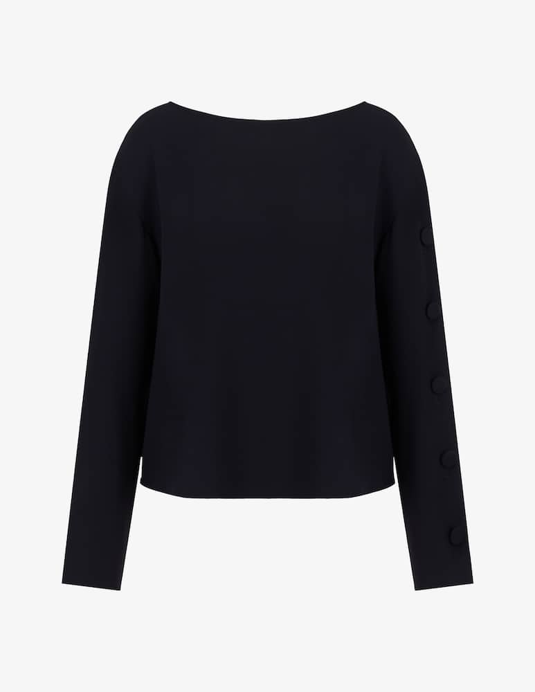 Emporio Armani Blusa con colla a barca - immagine 5 Emporio Armani Blusa con colla a barca - immagine 5