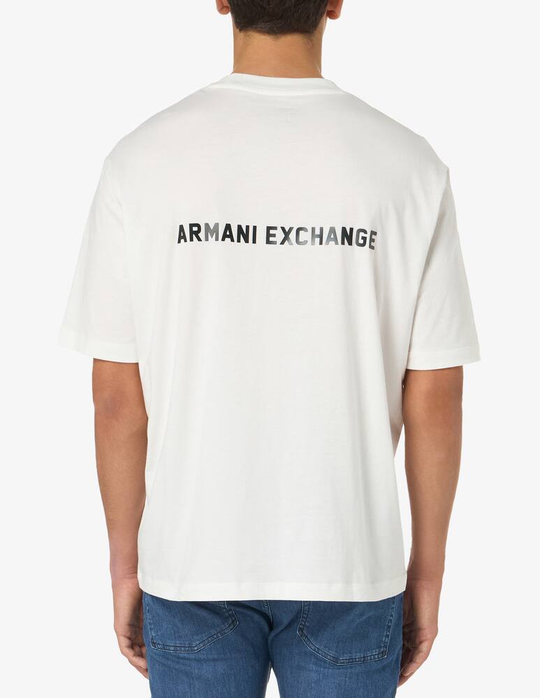 rinascente Armani Exchange T-shirt oversize con scritta logo