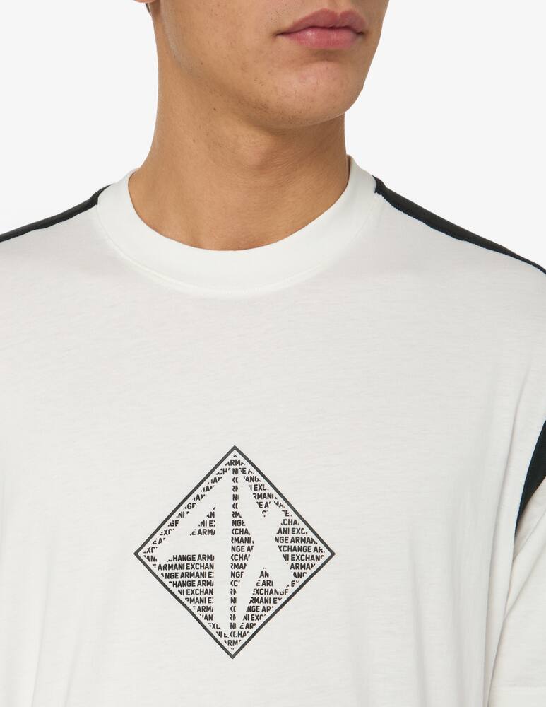 rinascente Armani Exchange T-shirt profili contrasto loghino