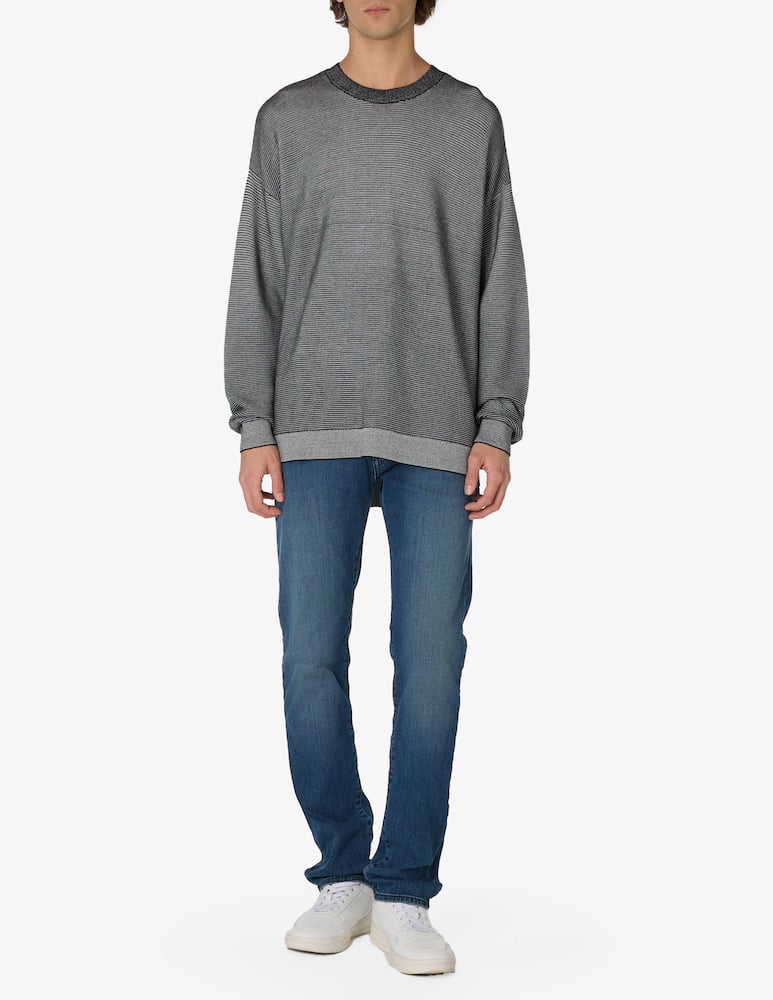 Armani Exchange Maglia girocollo a righe - immagine 2 Armani Exchange Maglia girocollo a righe - immagine 2
