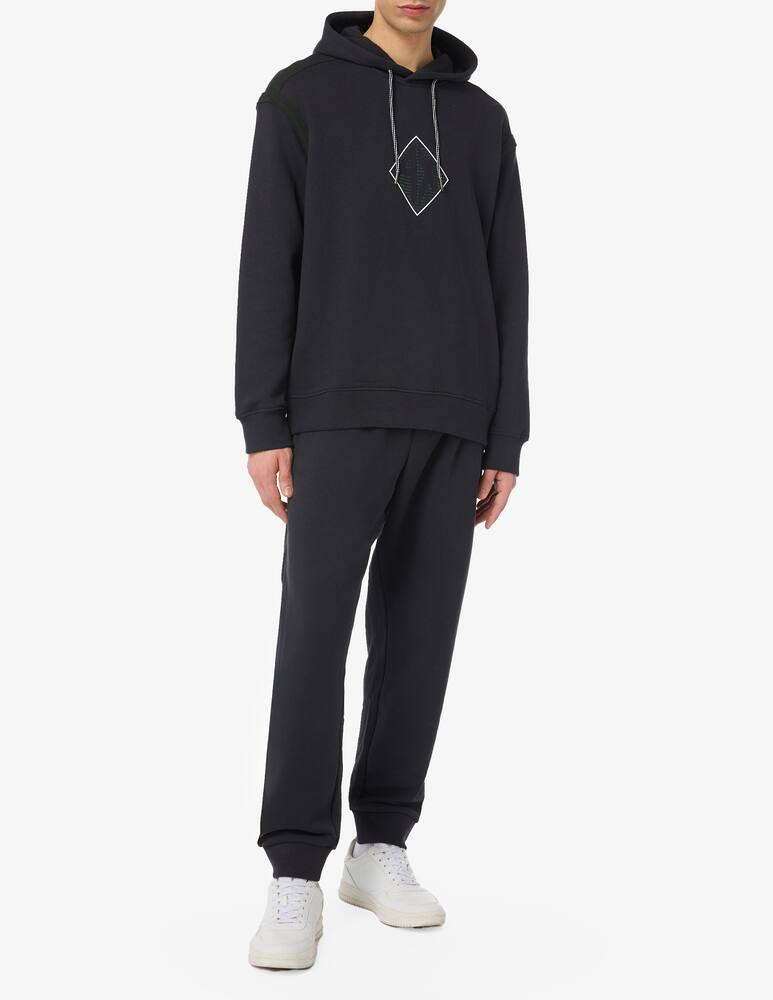 rinascente Armani Exchange Felpa cappuccio logo diamante