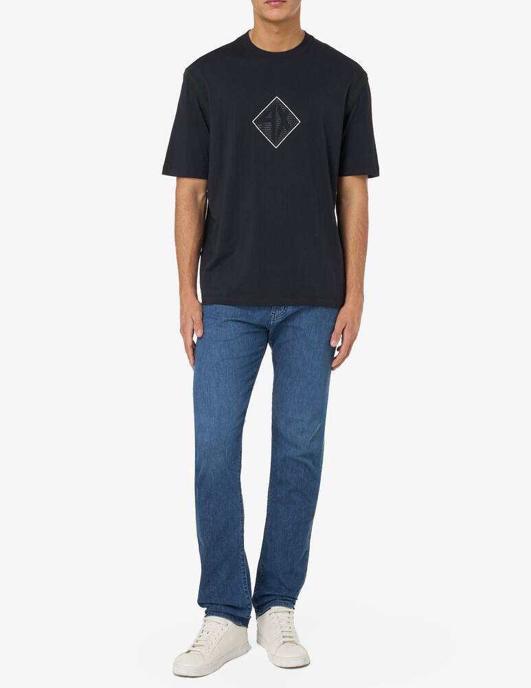 rinascente Armani Exchange T-shirt profili contrasto loghino