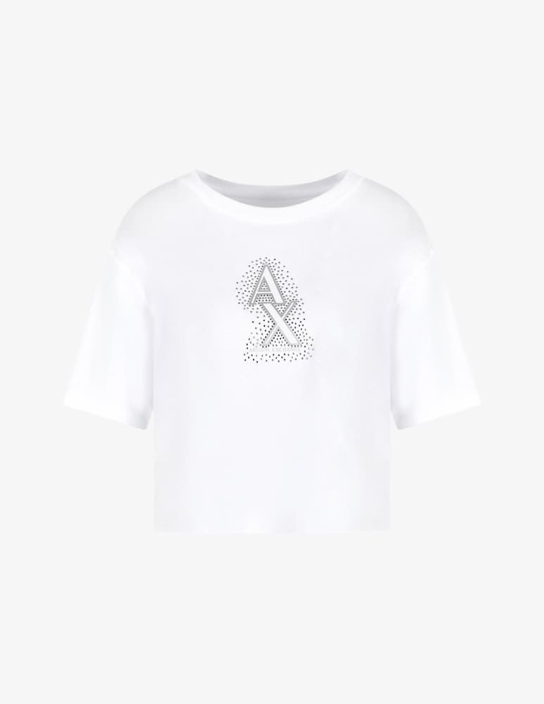 rinascente Armani Exchange T-shirt crop brillante