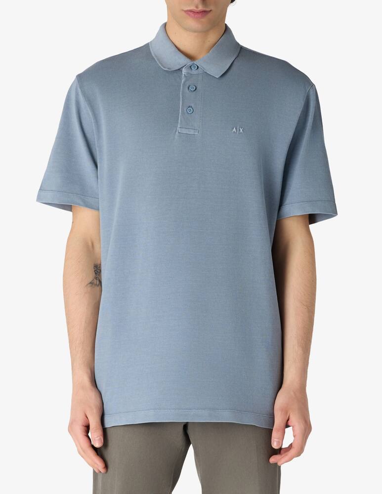 rinascente Armani Exchange Polo piquet lavata logo