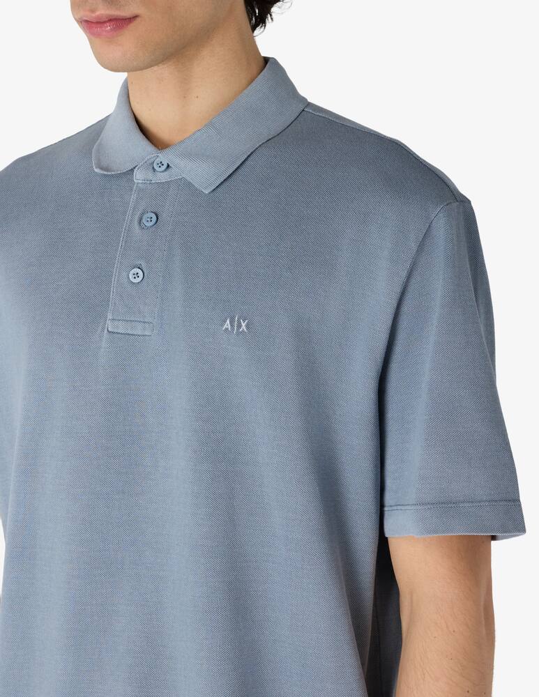 rinascente Armani Exchange Polo piquet lavata logo