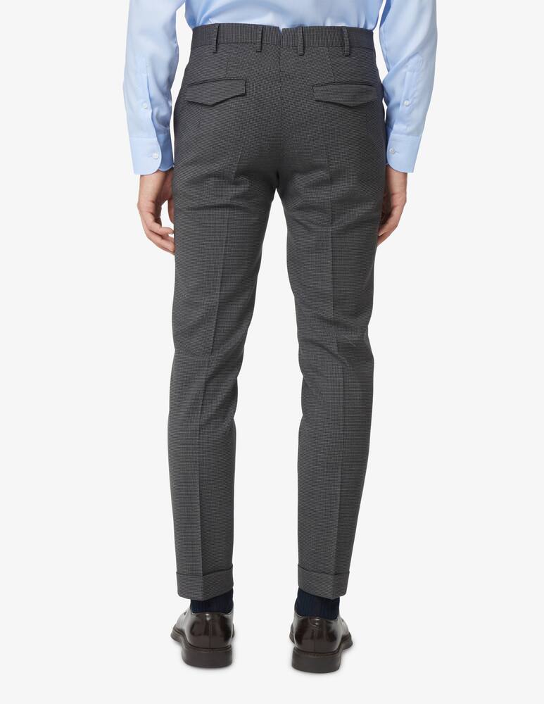 rinascente PT Pantaloni Torino Pantalone con micro fantasia in lana - Grigio