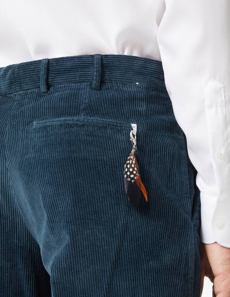 rinascente PT Pantaloni Torino Pantalone rebel in velluto costa roccia - Blu