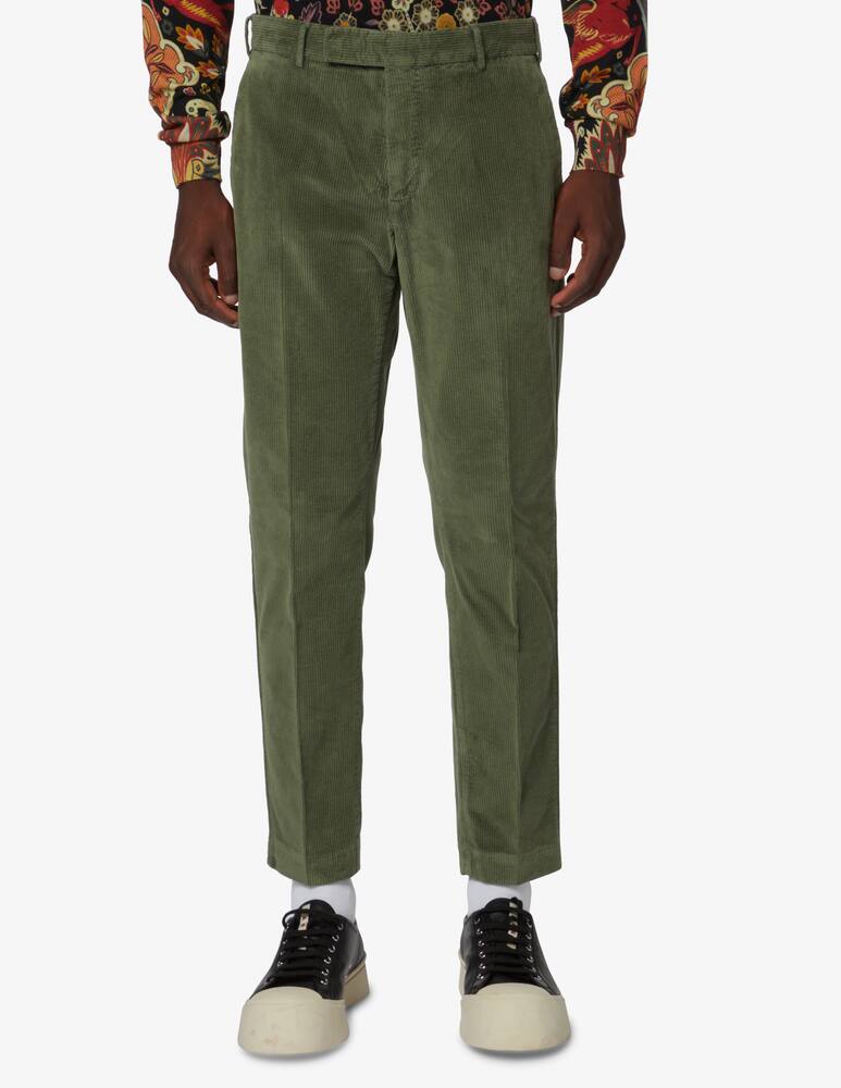 rinascente PT Pantaloni Torino Pantalone rebel in velluto costa roccia - Verde