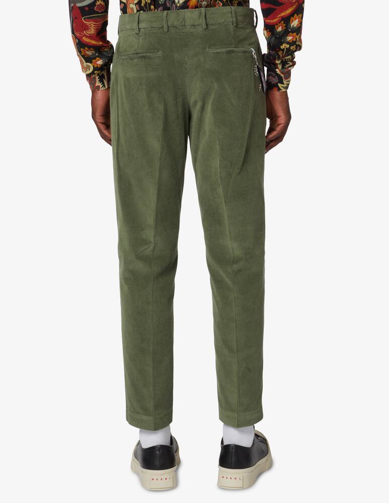 rinascente PT Pantaloni Torino Pantalone rebel in velluto costa roccia - Verde