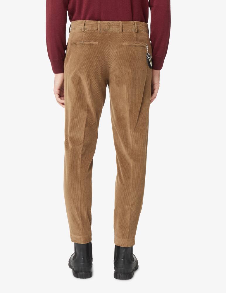 rinascente PT Pantaloni Torino Pantalone rebel in velluto costa roccia - Marrone