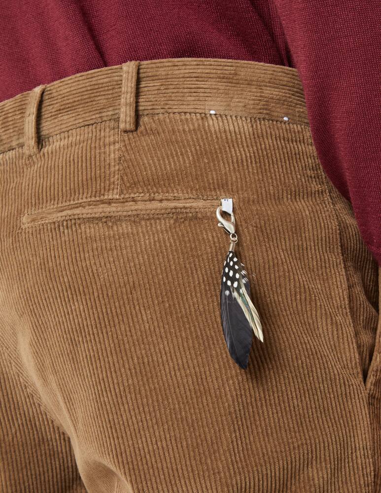 rinascente PT Pantaloni Torino Pantalone rebel in velluto costa roccia - Marrone