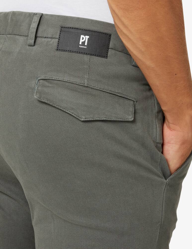 rinascente PT Pantaloni Torino Pantaloni chino slim micro fantasia - Grigio