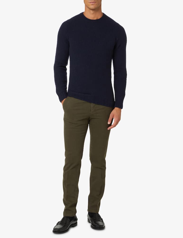 rinascente PT Pantaloni Torino Chino slim micro pattern pants - Green