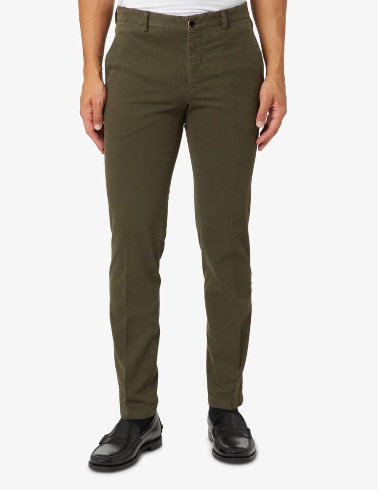 PT Pantaloni Torino Chino slim micro pattern pants - Green - picture 2 PT Pantaloni Torino Chino slim micro pattern pants - Green - picture 2