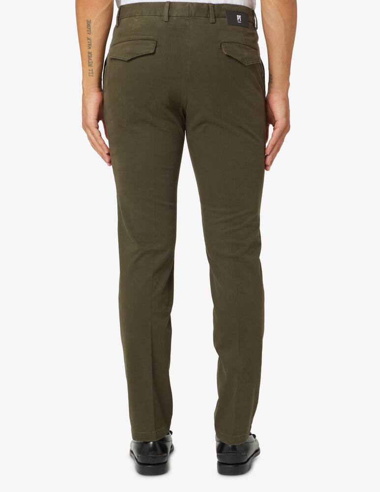 rinascente PT Pantaloni Torino Chino slim micro pattern pants - Green