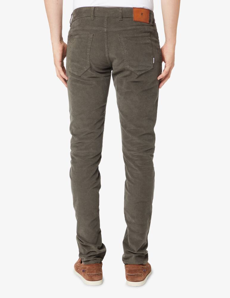 PT Pantaloni Torino Pantaloni 5 tasche slim in velluto - Verde - immagine 3 PT Pantaloni Torino Pantaloni 5 tasche slim in velluto - Verde - immagine 3