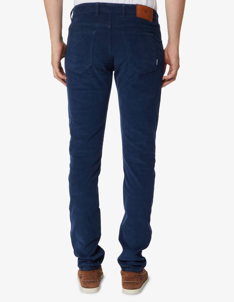 rinascente PT Pantaloni Torino Pantaloni 5 tasche slim in velluto - Blu