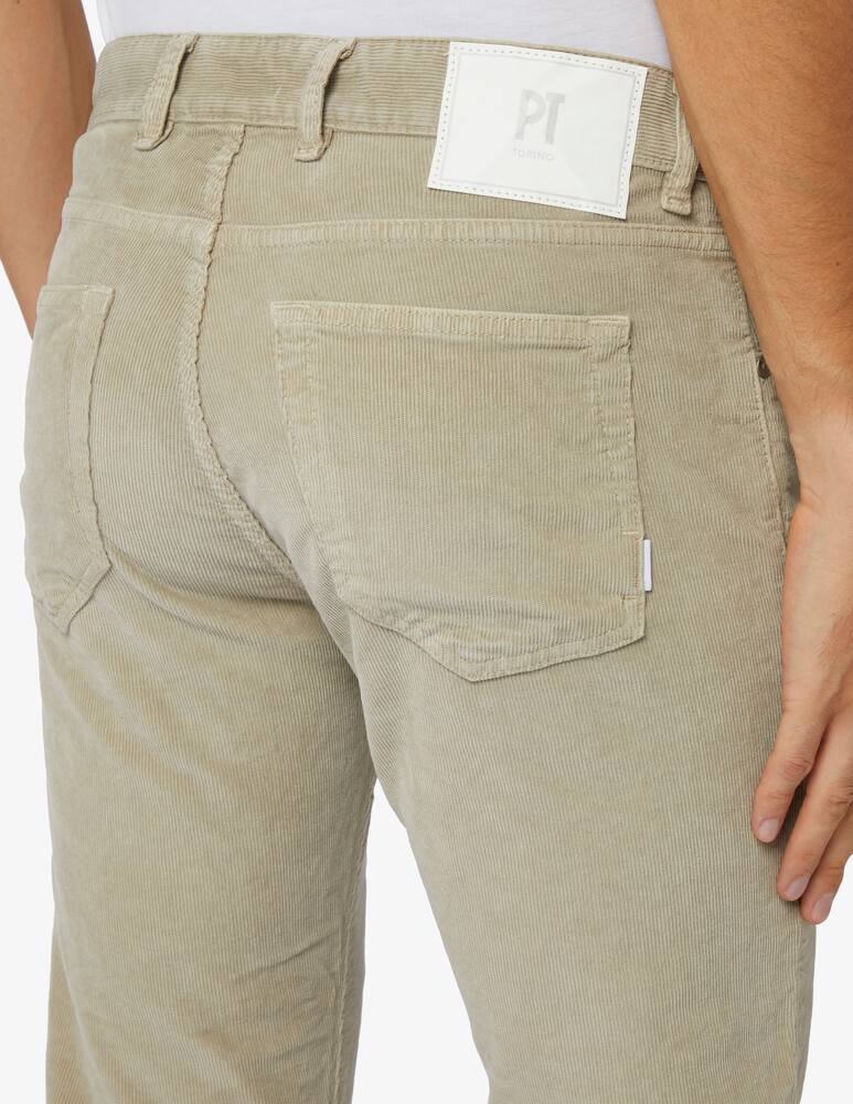 rinascente PT Pantaloni Torino Slim fit velvet 1000r 5 pockets swing trousers