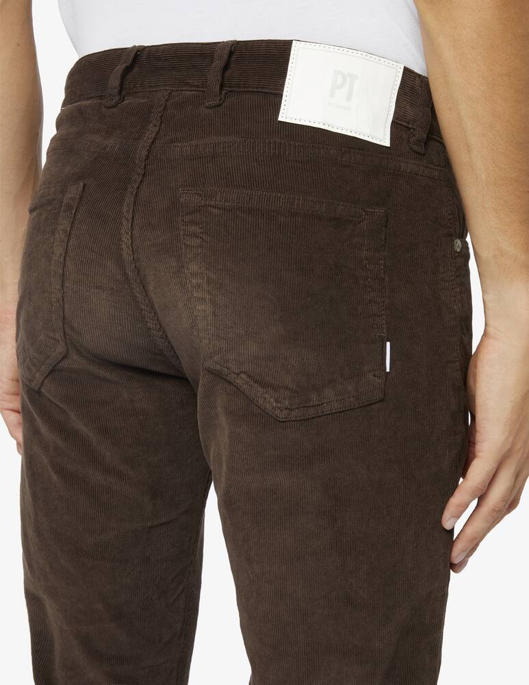 rinascente PT Pantaloni Torino Slim fit velvet 1000r 5 pockets swing trousers