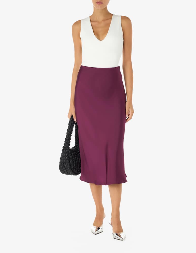 rinascente iBlues Matteo satin midi skirt