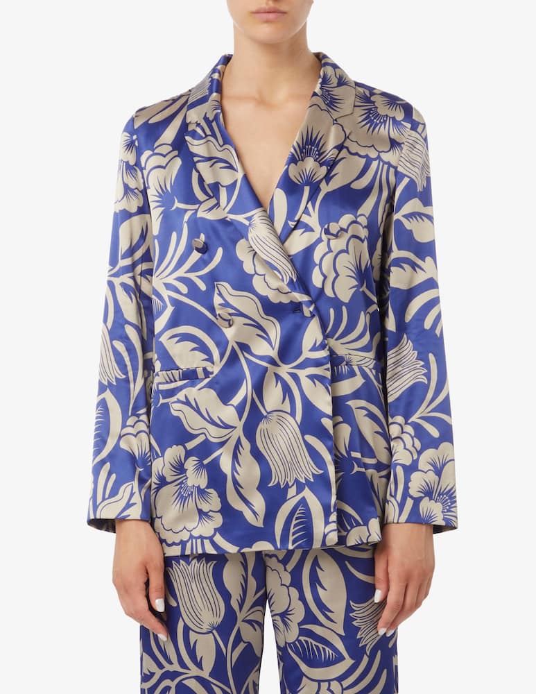 EMME Blazer raso stampa fiorito Duca - immagine 1 EMME Blazer raso stampa fiorito Duca - immagine 1
