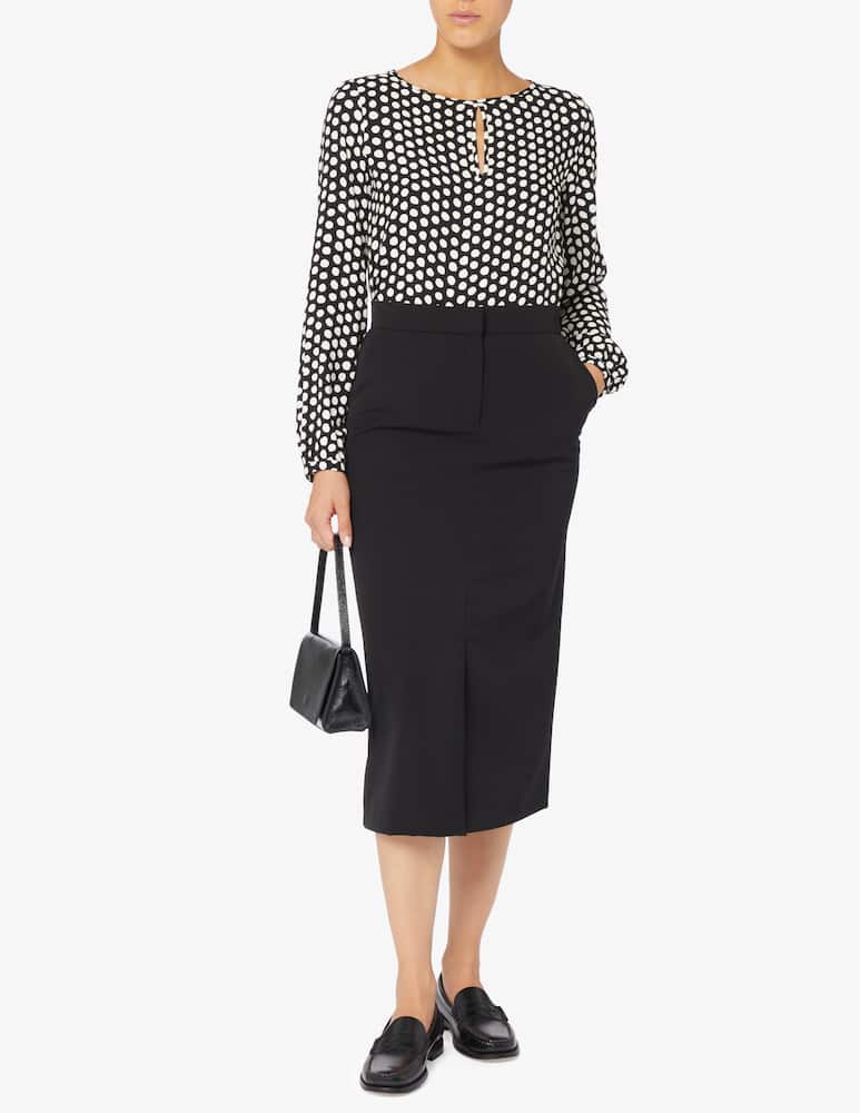EMME Gino midi skirt with front slit - picture 2 EMME Gino midi skirt with front slit - picture 2