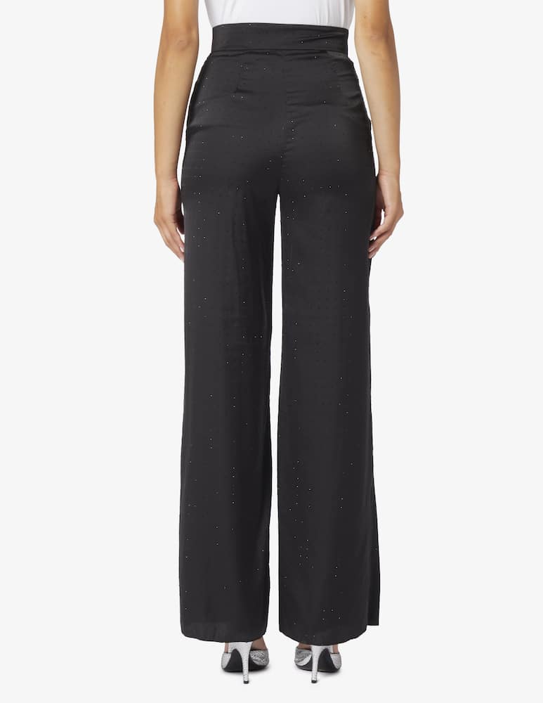 EMME Pantaloni a palazzo con strass Arbiter - immagine 3 EMME Pantaloni a palazzo con strass Arbiter - immagine 3