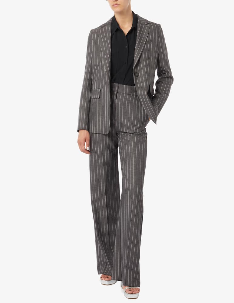 EMME Pantaloni palazzo gessato Prologo - immagine 2 EMME Pantaloni palazzo gessato Prologo - immagine 2
