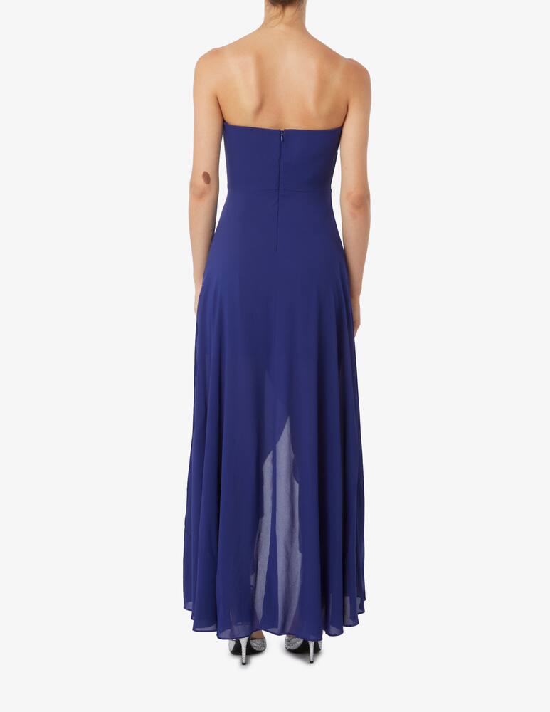 rinascente EMME Festa long bustier in georgette