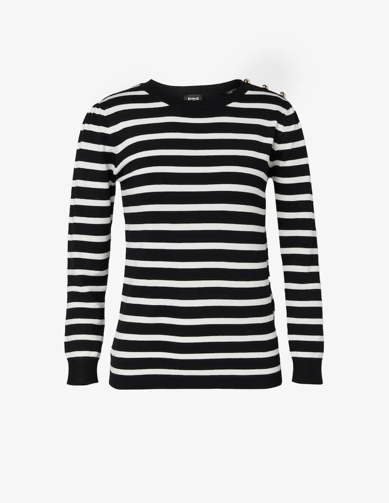 EMME Mosca gold buttons jumper - picture 1 EMME Mosca gold buttons jumper - picture 1