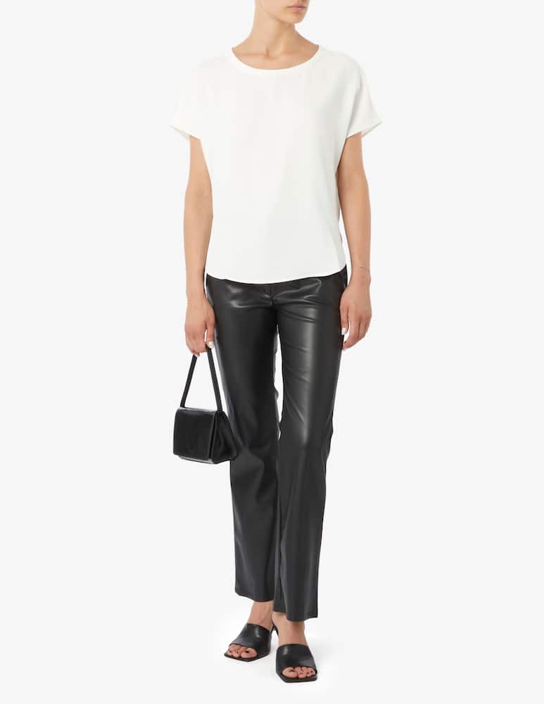 EMME Nabab eco-leather trumpet trousers - picture 2 EMME Nabab eco-leather trumpet trousers - picture 2
