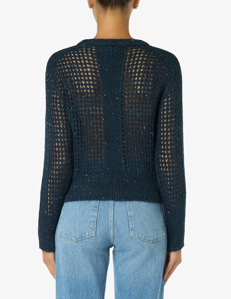 rinascente EMME Elfo short sequin mesh sweater