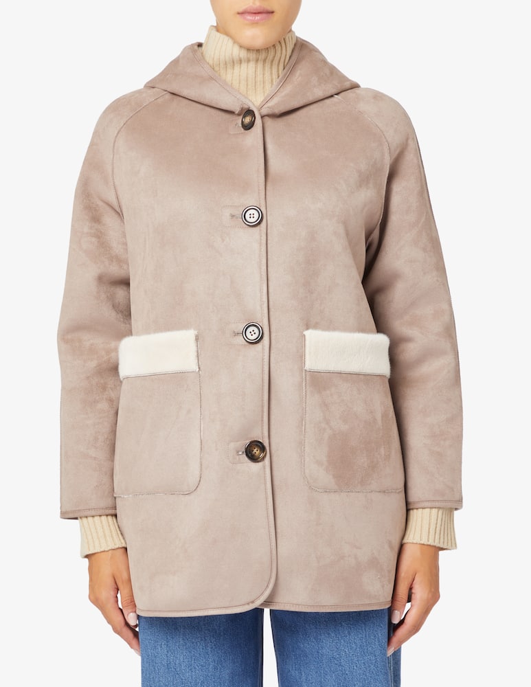 EMME Didone sheepskin midi coat - picture 1 EMME Didone sheepskin midi coat - picture 1