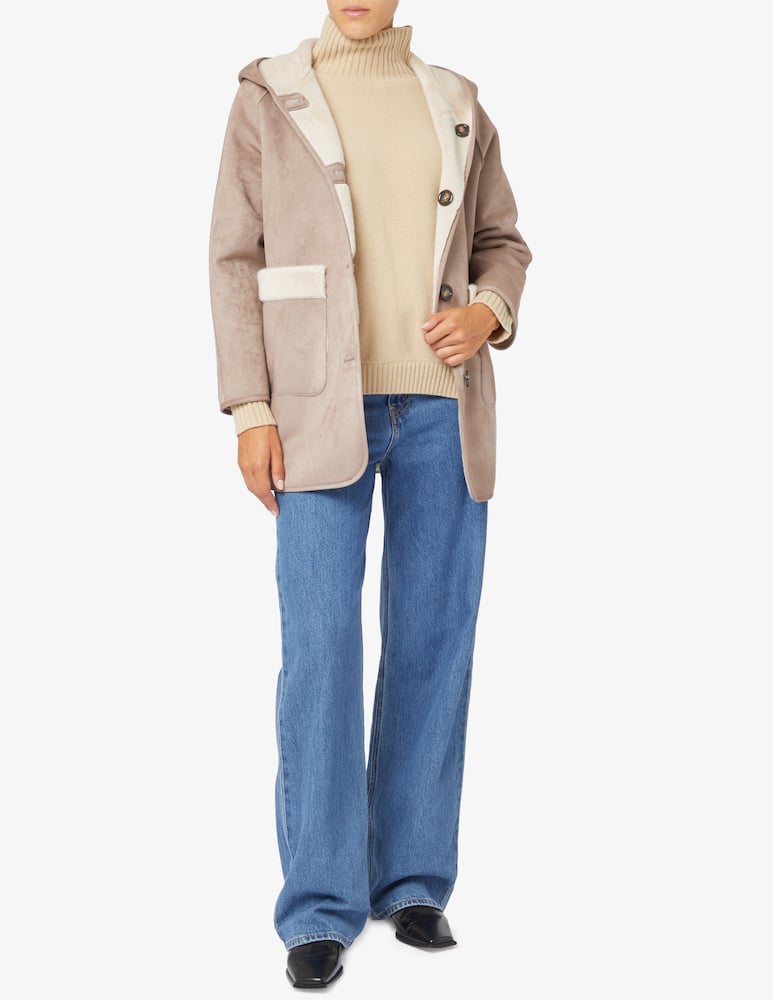EMME Didone sheepskin midi coat - picture 2 EMME Didone sheepskin midi coat - picture 2