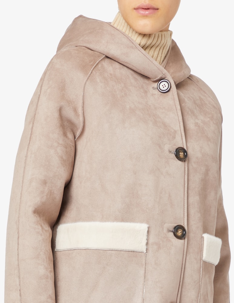 EMME Didone sheepskin midi coat - picture 4 EMME Didone sheepskin midi coat - picture 4