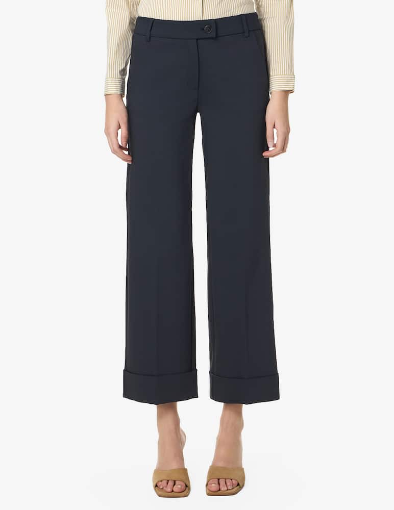 EMME Pantaloni a gamba dritta risvolto - immagine 1 EMME Pantaloni a gamba dritta risvolto - immagine 1