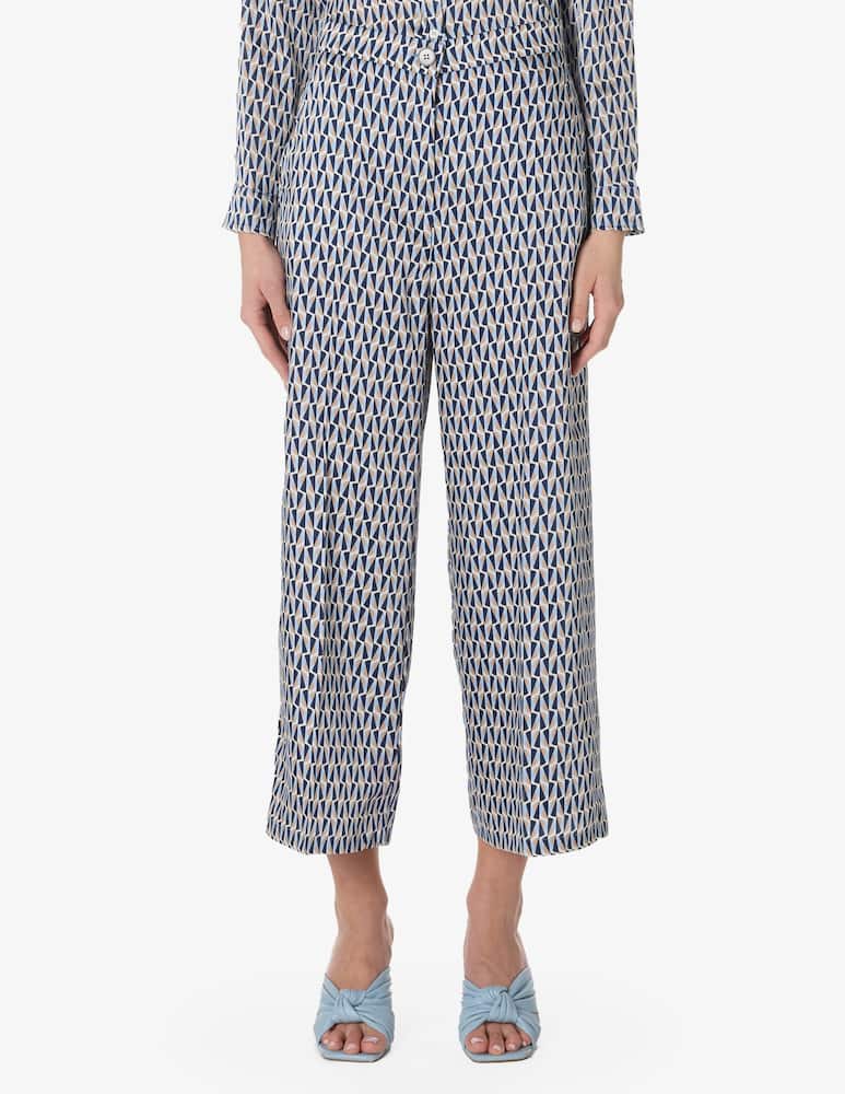 EMME Cropped geometric trousers - picture 1 EMME Cropped geometric trousers - picture 1
