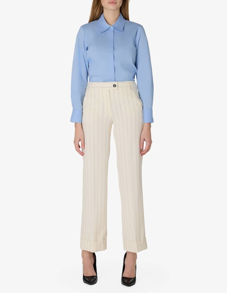 rinascente EMME Pinstripe tailored trousers Agra