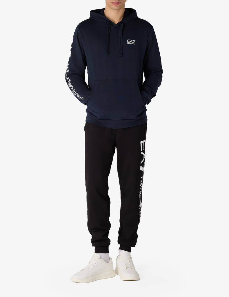 rinascente EA7 Felpa logo manica cappuccio