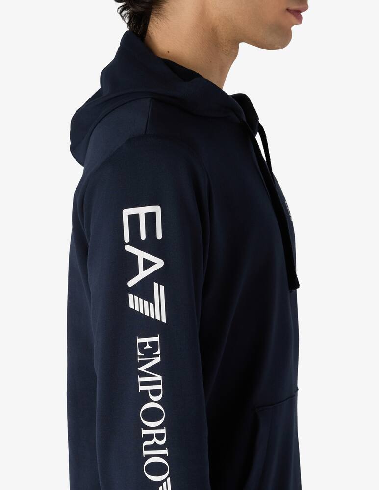 rinascente EA7 Felpa logo manica cappuccio