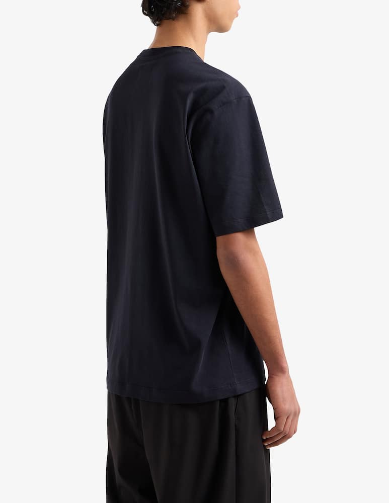Armani Exchange T-shirt regular con logo ricamo - immagine 3 Armani Exchange T-shirt regular con logo ricamo - immagine 3