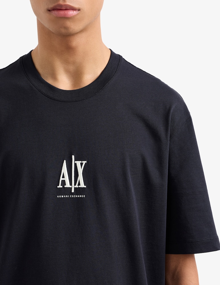 Armani Exchange T-shirt regular con logo ricamo - immagine 4 Armani Exchange T-shirt regular con logo ricamo - immagine 4