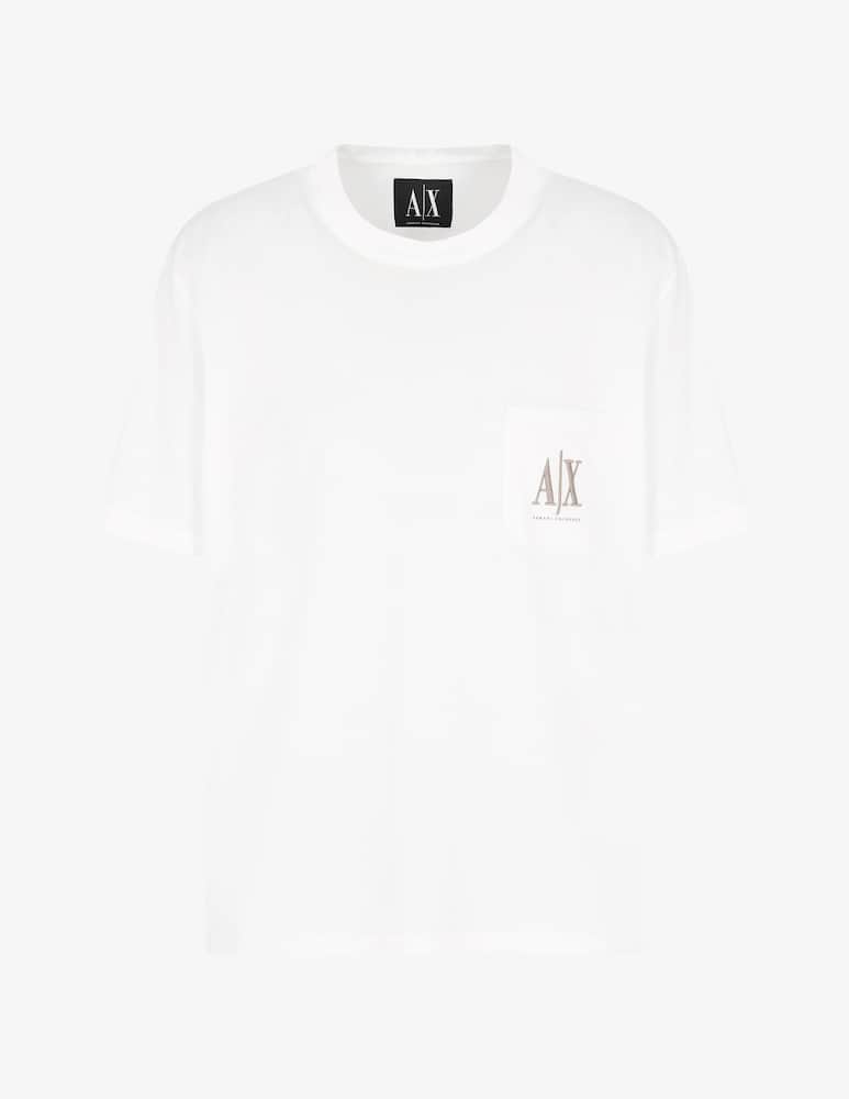 Armani Exchange T-shirt con logo ricamato - immagine 5 Armani Exchange T-shirt con logo ricamato - immagine 5