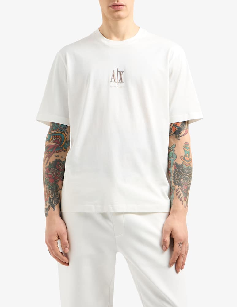 Armani Exchange T-shirt regular logo centrale - immagine 1 Armani Exchange T-shirt regular logo centrale - immagine 1